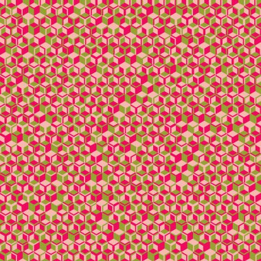  Altıgen Labirent deseni soyut illüstrasyon