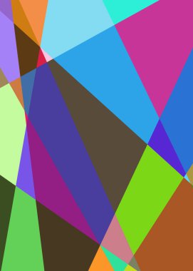 Geometrik soyutlama üretken sanat arkaplan çizimi