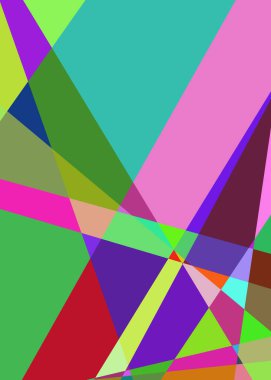 Geometrik soyutlama üretken sanat arkaplan çizimi