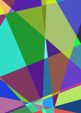 Geometrik soyutlama üretken sanat arkaplan çizimi