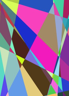 Geometrik soyutlama üretken sanat arkaplan çizimi