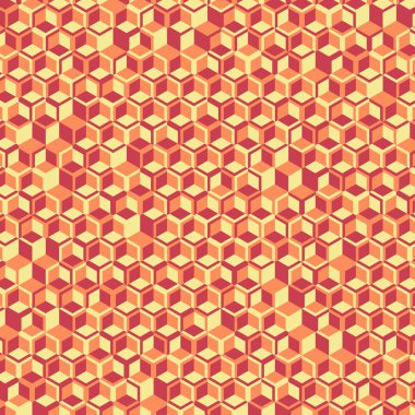  Altıgen Labirent deseni soyut illüstrasyon