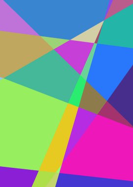 Geometrik soyutlama üretken sanat arkaplan çizimi