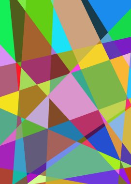 Geometrik soyutlama üretken sanat arkaplan çizimi