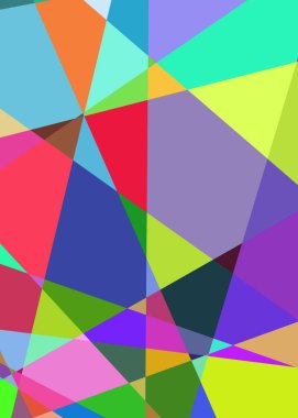 Geometrik soyutlama üretken sanat arkaplan çizimi