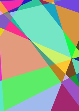 Geometrik soyutlama üretken sanat arkaplan çizimi