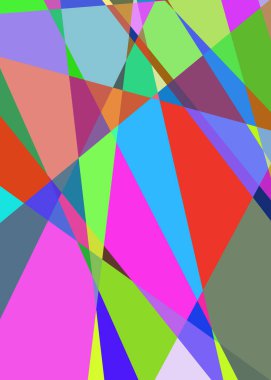 Geometrik soyutlama üretken sanat arkaplan çizimi