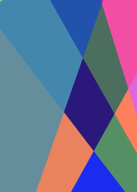 Geometrik soyutlama üretken sanat arkaplan çizimi