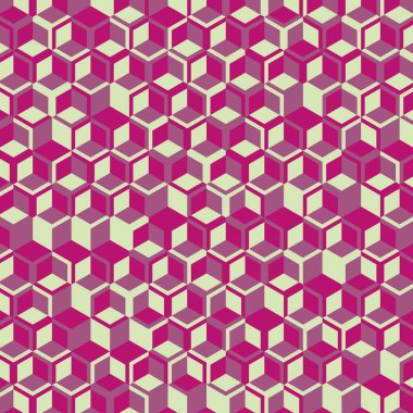  Altıgen Labirent deseni soyut illüstrasyon