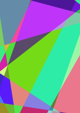 Geometrik soyutlama üretken sanat arkaplan çizimi