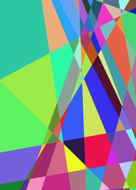 Geometrik soyutlama üretken sanat arkaplan çizimi