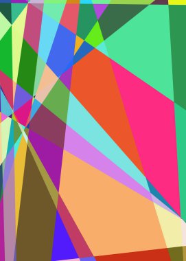 Geometrik soyutlama üretken sanat arkaplan çizimi