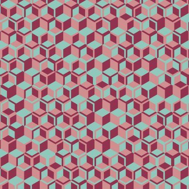  Altıgen Labirent deseni soyut illüstrasyon