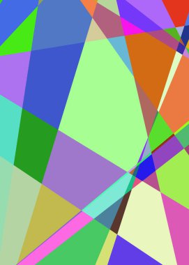 Geometrik soyutlama üretken sanat arkaplan çizimi