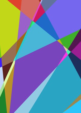 Geometrik soyutlama üretken sanat arkaplan çizimi