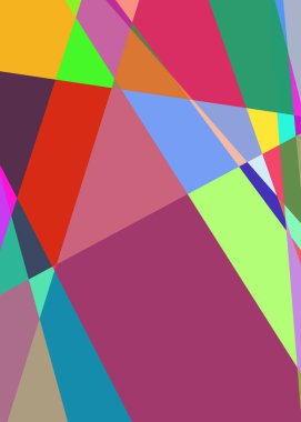 Geometrik soyutlama üretken sanat arkaplan çizimi