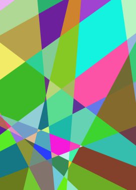 Geometrik soyutlama üretken sanat arkaplan çizimi