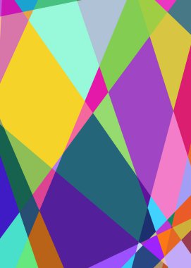 Geometrik soyutlama üretken sanat arkaplan çizimi