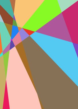 Geometrik soyutlama üretken sanat arkaplan çizimi