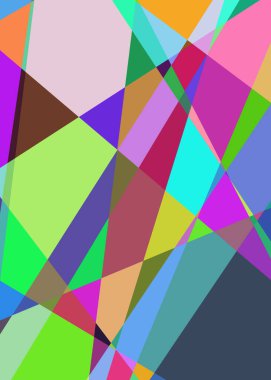 Geometrik soyutlama üretken sanat arkaplan çizimi