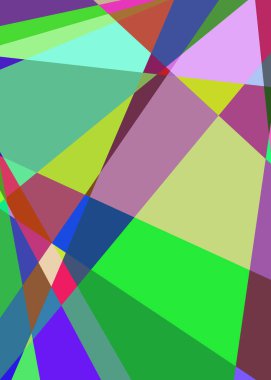 Geometrik soyutlama üretken sanat arkaplan çizimi