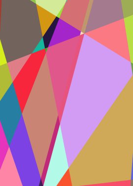 Geometrik soyutlama üretken sanat arkaplan çizimi