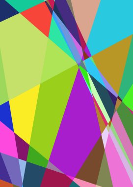 Geometrik soyutlama üretken sanat arkaplan çizimi