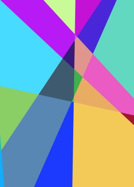 Geometrik soyutlama üretken sanat arkaplan çizimi