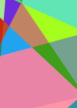 Geometrik soyutlama üretken sanat arkaplan çizimi