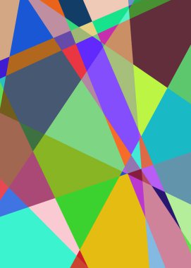 Geometrik soyutlama üretken sanat arkaplan çizimi