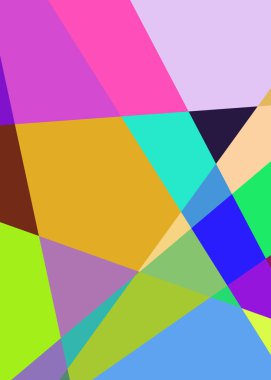 Geometrik soyutlama üretken sanat arkaplan çizimi