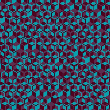  Altıgen Labirent deseni soyut illüstrasyon