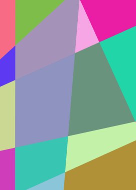 Geometrik soyutlama üretken sanat arkaplan çizimi