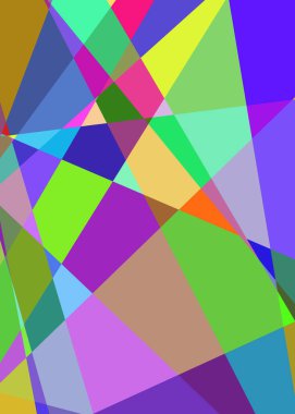 Geometrik soyutlama üretken sanat arkaplan çizimi