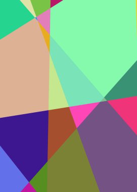 Geometrik soyutlama üretken sanat arkaplan çizimi