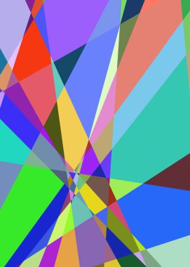 Geometrik soyutlama üretken sanat arkaplan çizimi