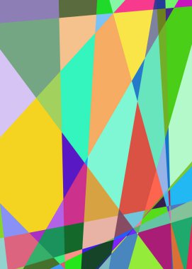 Geometrik soyutlama üretken sanat arkaplan çizimi