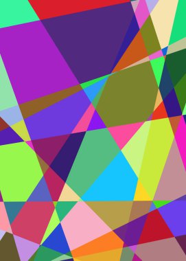 Geometrik soyutlama üretken sanat arkaplan çizimi