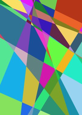 Geometrik soyutlama üretken sanat arkaplan çizimi