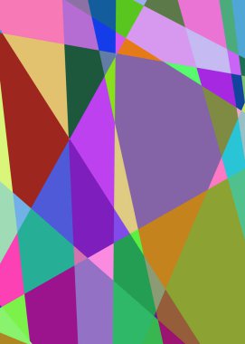 Geometrik soyutlama üretken sanat arkaplan çizimi