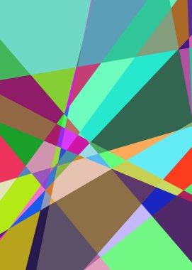 Geometrik soyutlama üretken sanat arkaplan çizimi