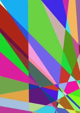 Geometrik soyutlama üretken sanat arkaplan çizimi