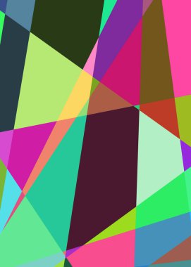 Geometrik soyutlama üretken sanat arkaplan çizimi