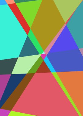 Geometrik soyutlama üretken sanat arkaplan çizimi