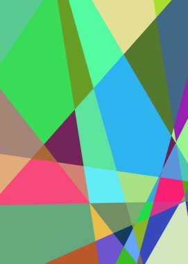 Geometrik soyutlama üretken sanat arkaplan çizimi