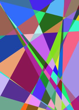 Geometrik soyutlama üretken sanat arkaplan çizimi