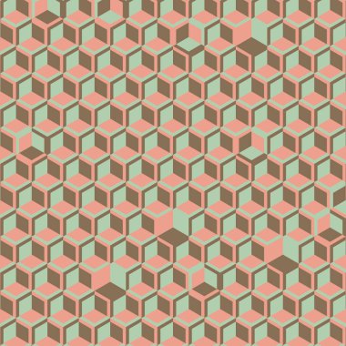  Altıgen Labirent deseni soyut illüstrasyon