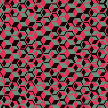  Altıgen Labirent deseni soyut illüstrasyon