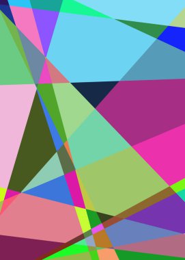 Geometrik soyutlama üretken sanat arkaplan çizimi