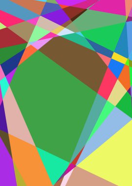 Geometrik soyutlama üretken sanat arkaplan çizimi